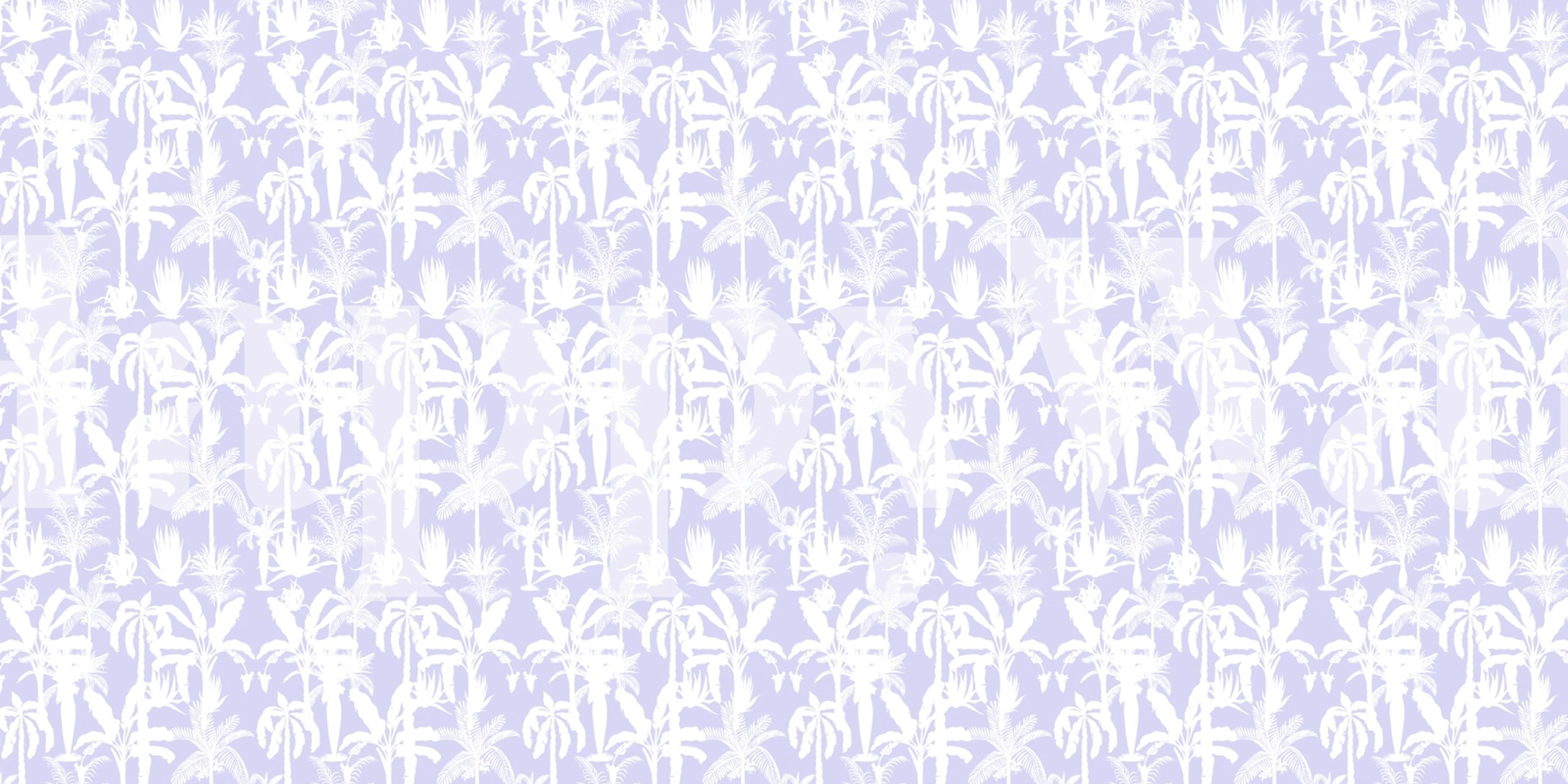 Lavender Jungle Dream wallpaper in a room