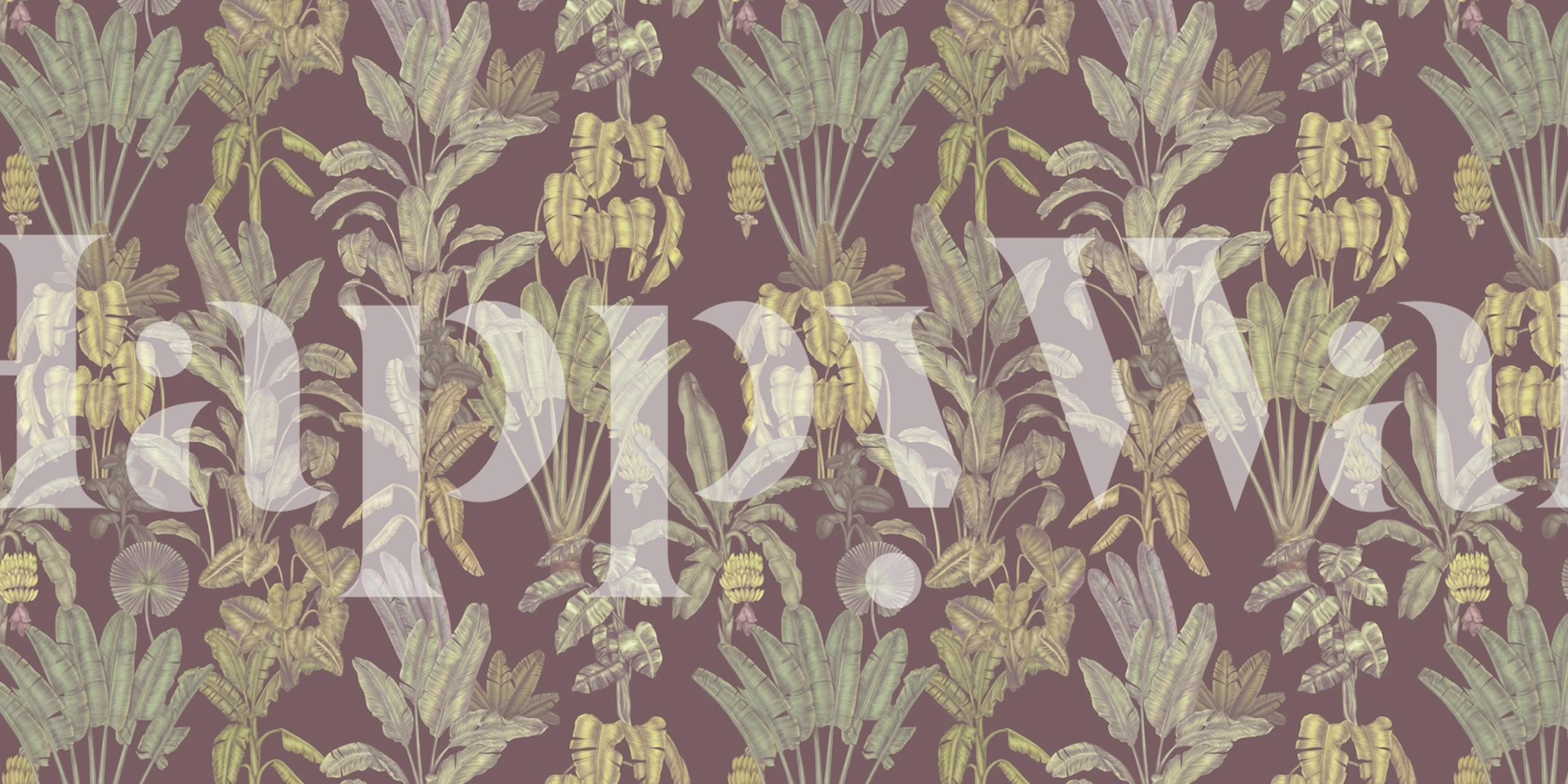 Dizajn tapete Classic Tropical Vibes u sobi