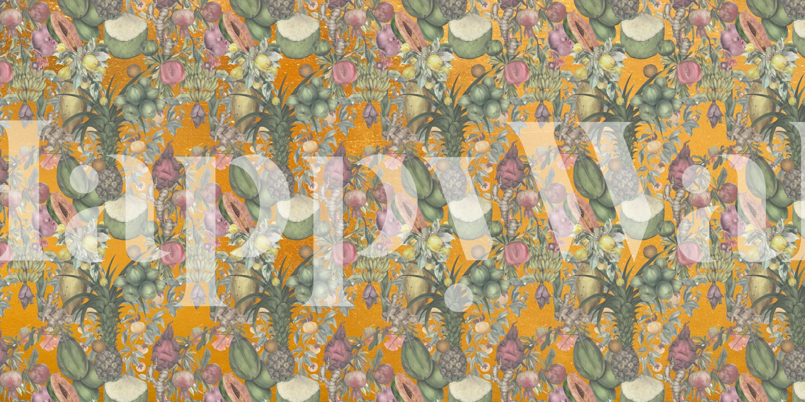 Exotic Fruit Fiesta tapet i et rum