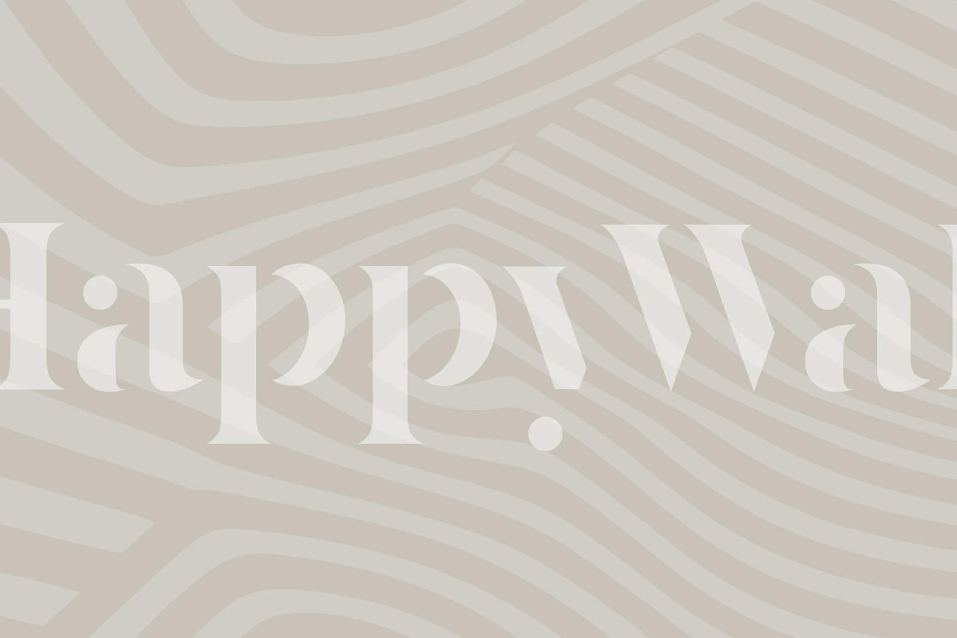 Beige chic lines wallpaper in a room