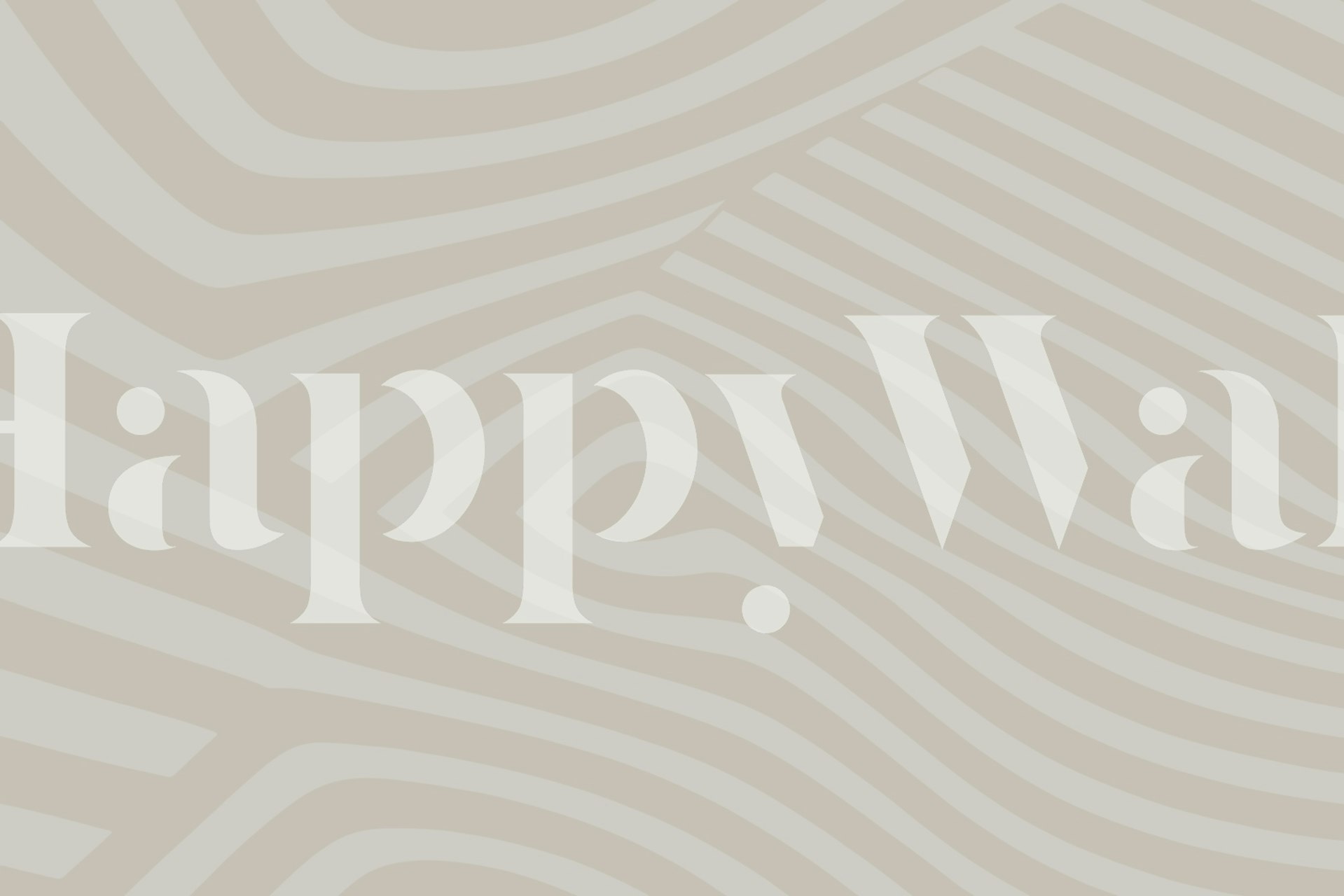 Beige chic lines wallpaper in a room