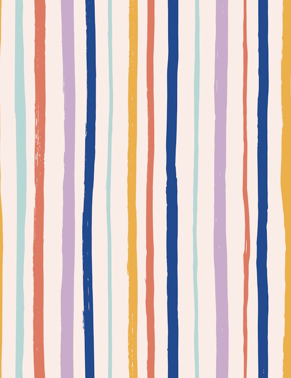 Multicolor Crayon Stripes