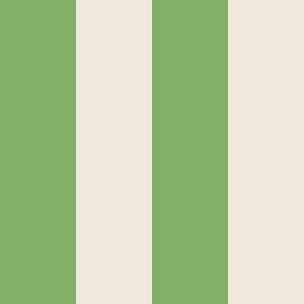 Pistachio and Beige Extra Wide Stripes