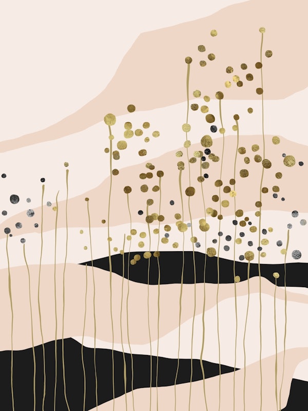 Golden Wildflower Scene