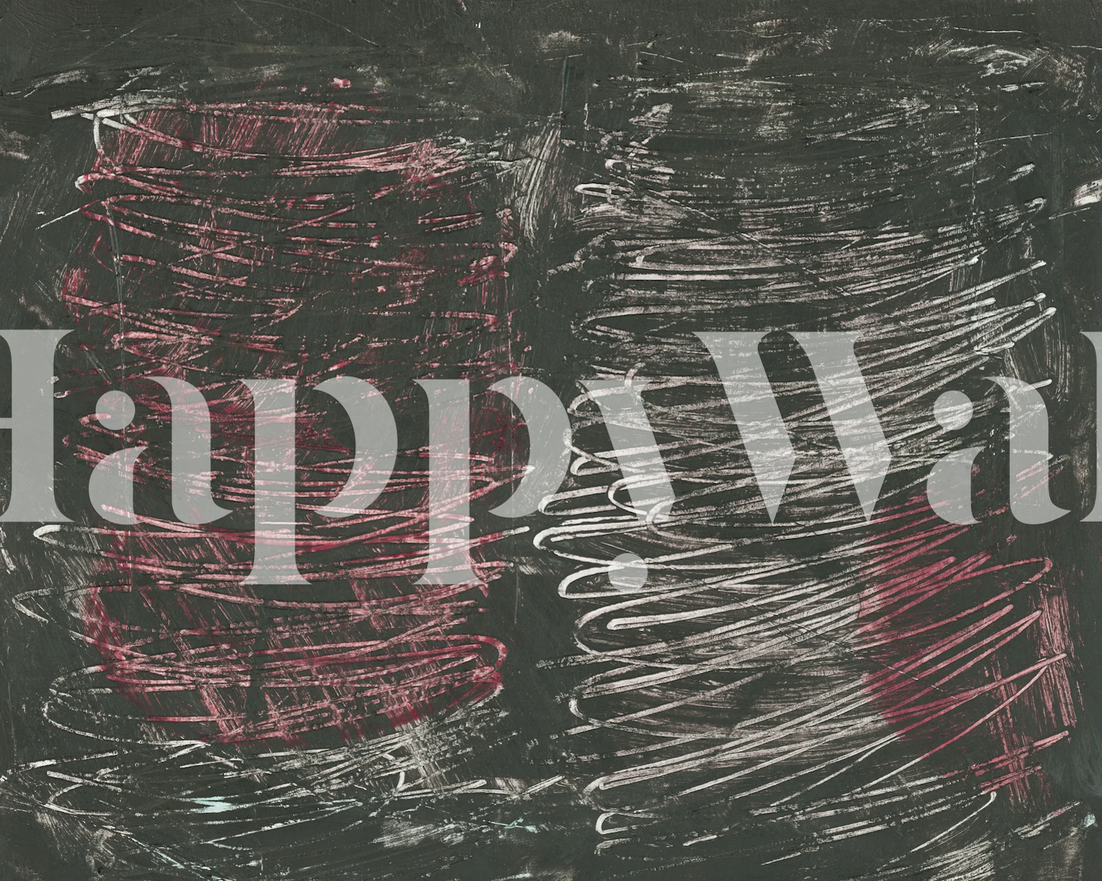 Ταπετσαρία Bold scribbles σε ένα δωμάτιο