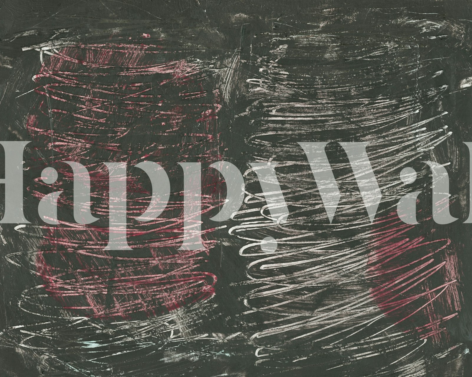 Papier peint Bold scribbles dans une pièce