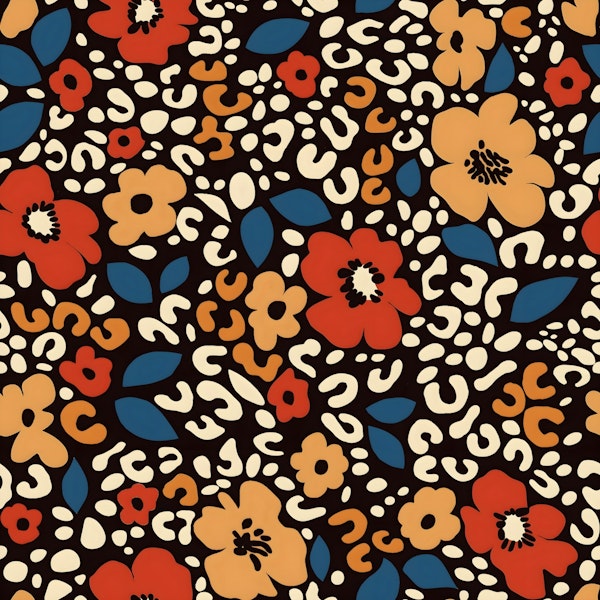 Retro Floral Safari
