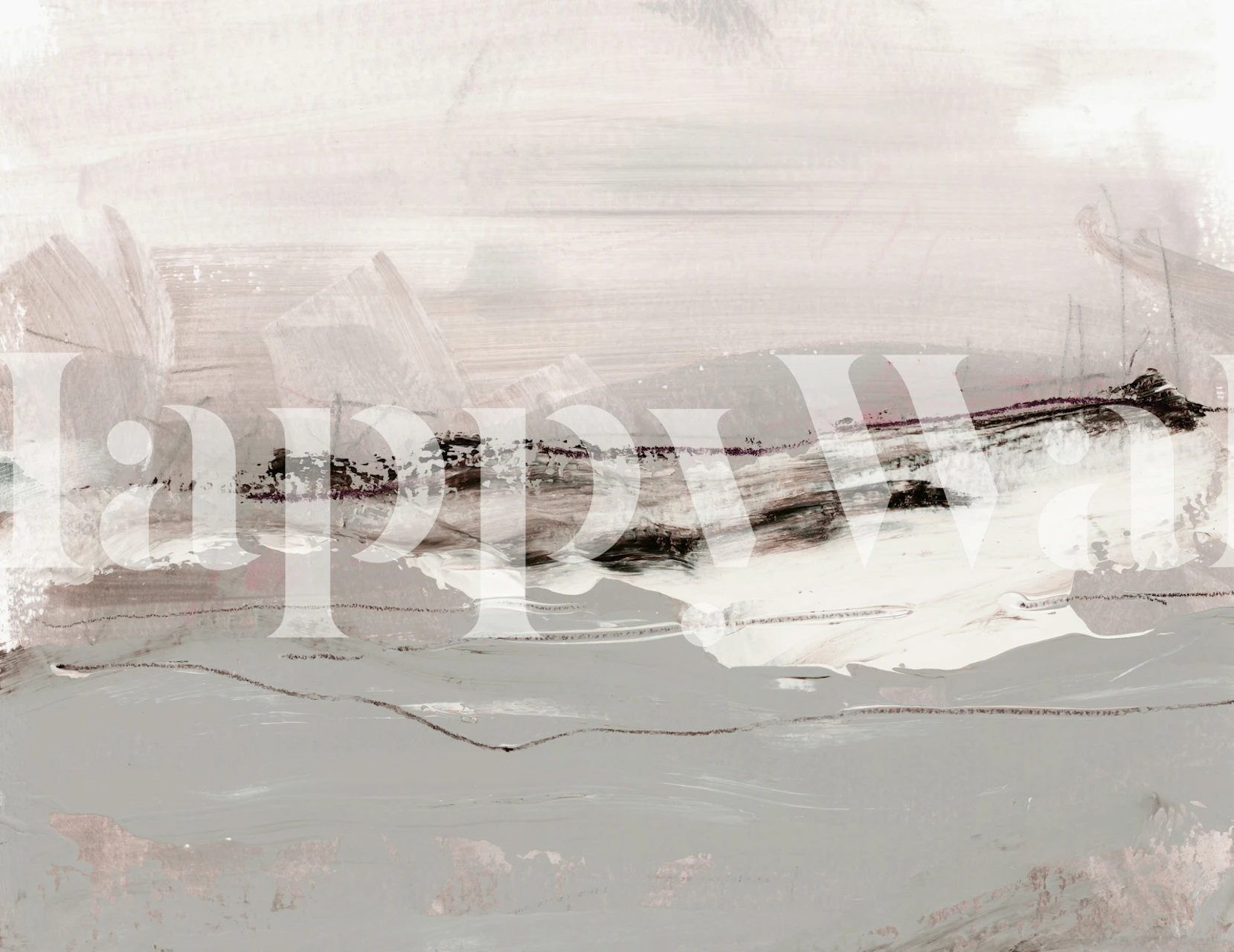 Calm Natural Tones wallpaper displayed in a room