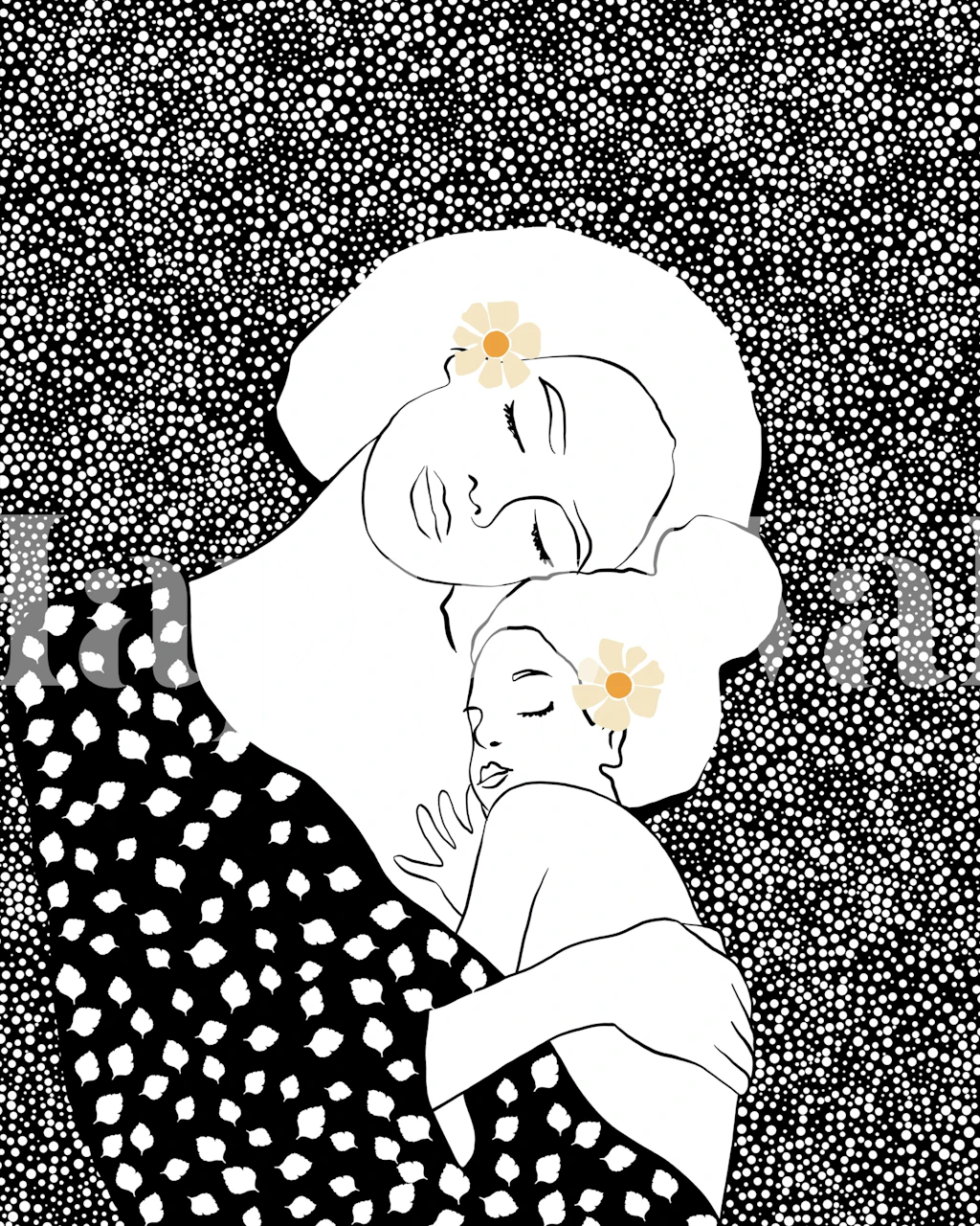 Eternal Bonds wallpaper in a cozy room