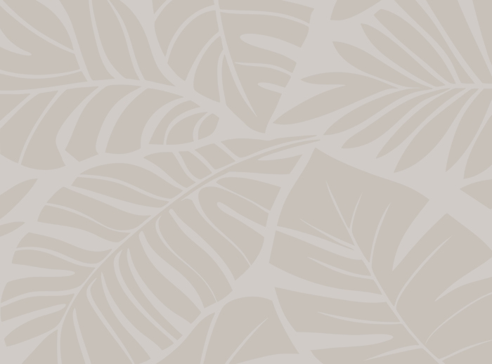 Beige Botanical Leaf Wallpaper