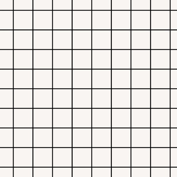 Preppy Windowpane black stripes on white.