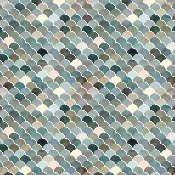 Decorative Fish Scale Pattern No.01 WM