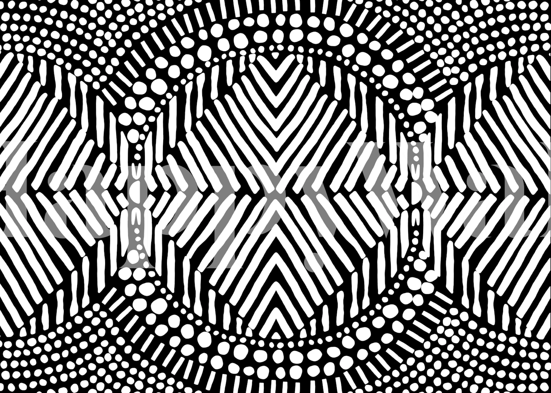 Carta da parati Tribal Vibes in una stanza