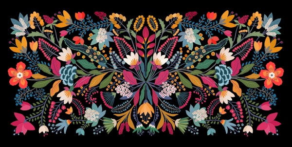 Otomi Floral Tapestry