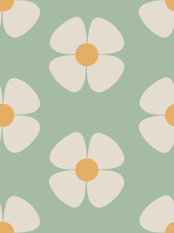 Retro Floral Delight