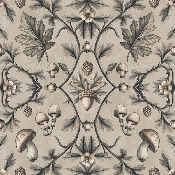 William Morris Forest Tales Beige Peach