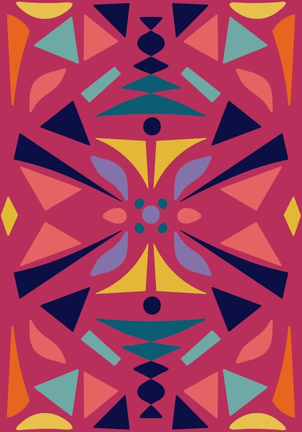 Vibrant Abstract Geometry