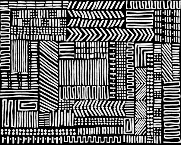 Monochrome Tribal Geometry