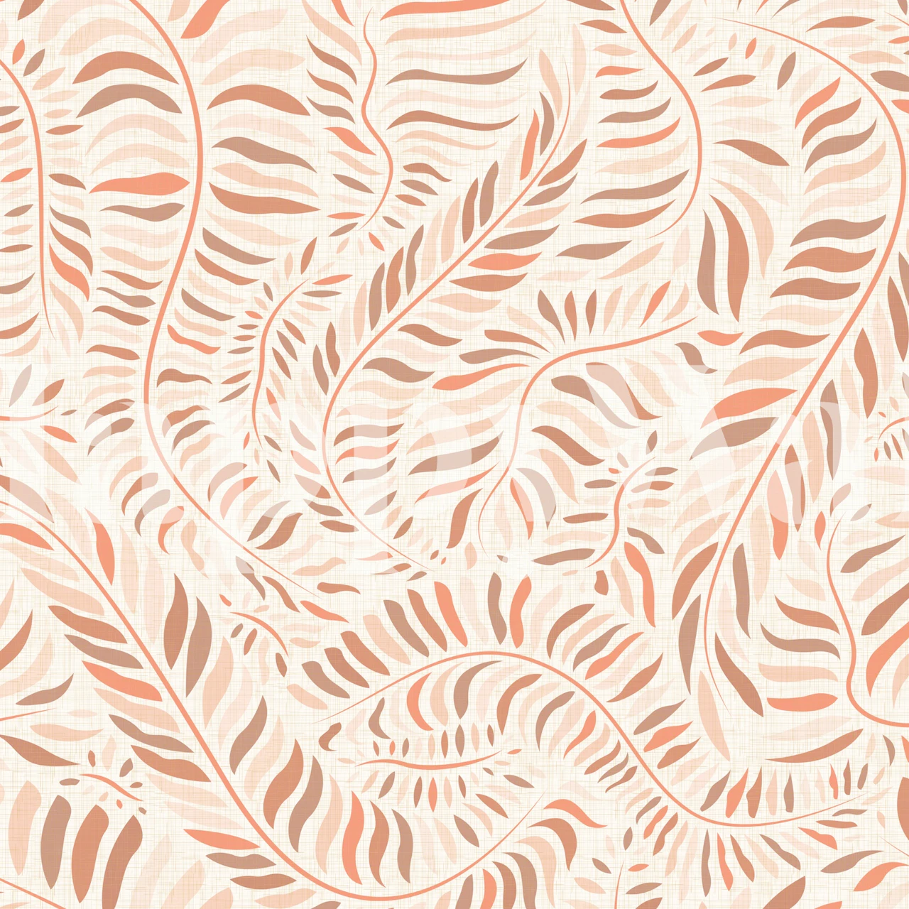 Tropical leaves in earth tones with soft background wallpaper