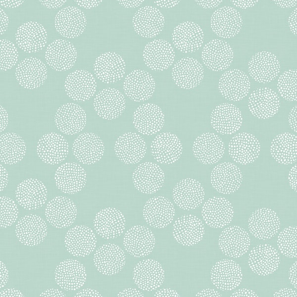Boho Dots on Light Mint Green WM