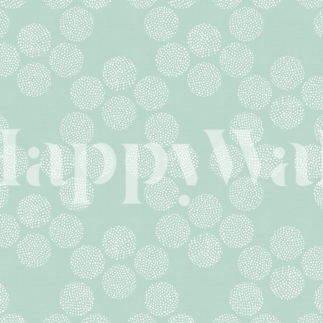 Boho Dots on Light Mint Green vzor tapety