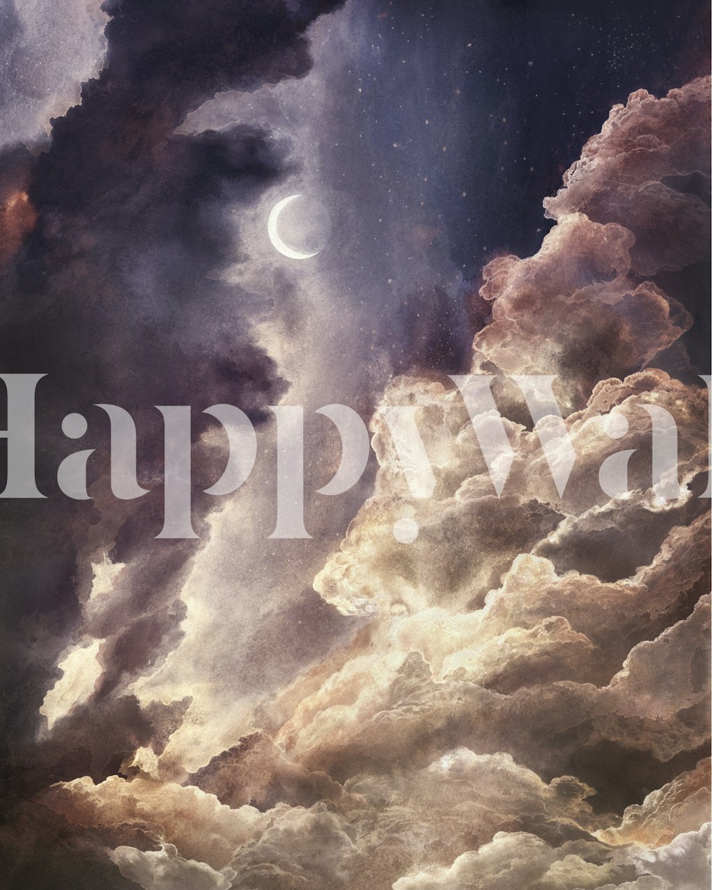 Skynight wallpaper in a room with dark clouds