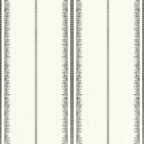 Boho Stripes Linen-Graphite