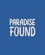 Paradise Found Text Art Dark Blue