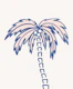 Tropical Palm Oasis blue rose