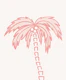 Tropical Palm Oasis rose coral