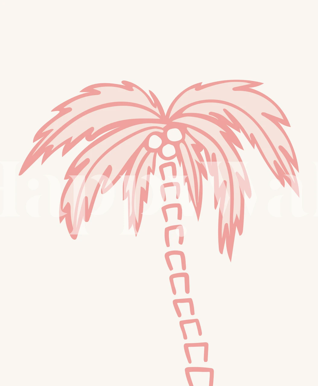 Tropical Palm Oasis tapetti huoneessa