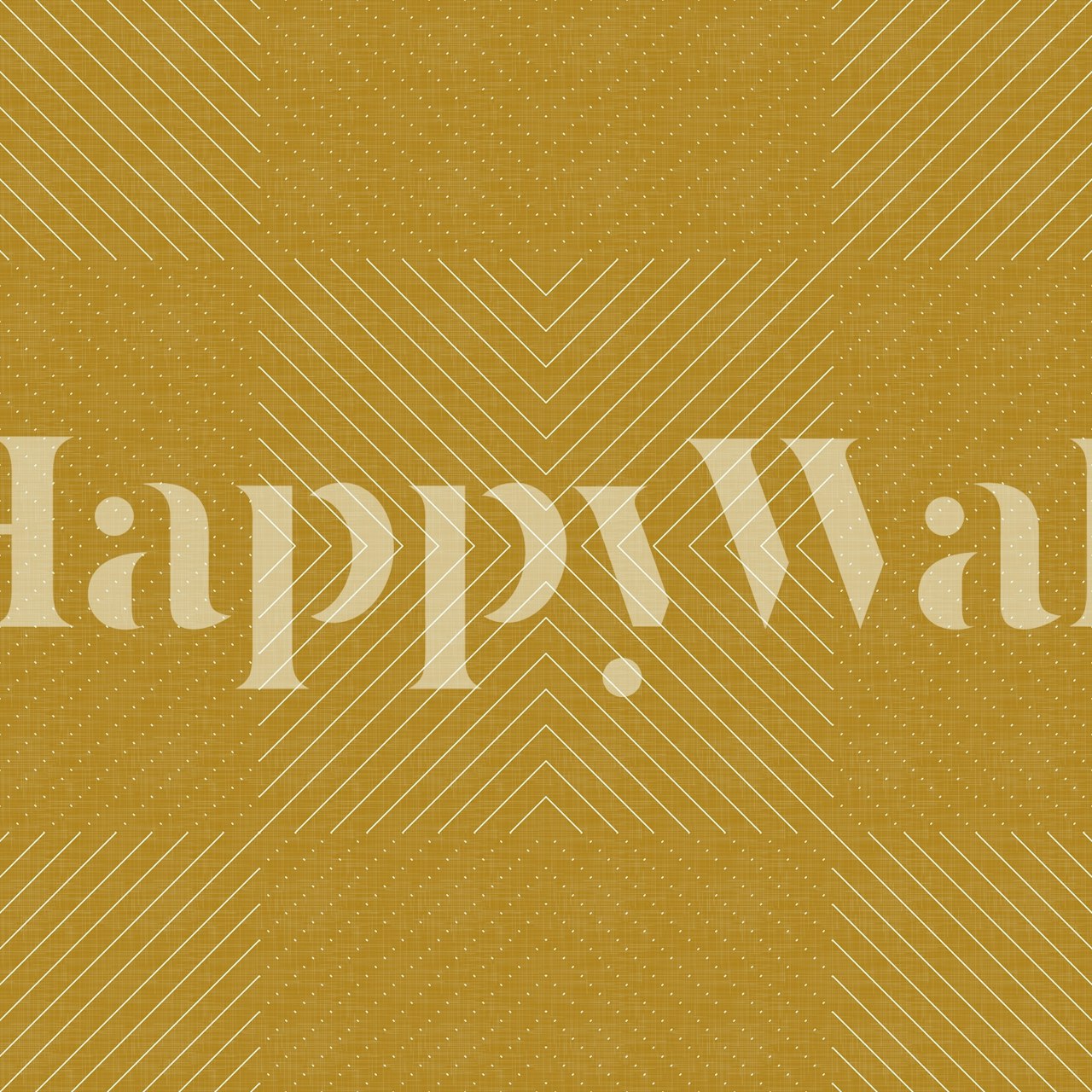 Minimalistisk geometrisk Mustard WM i ett rum