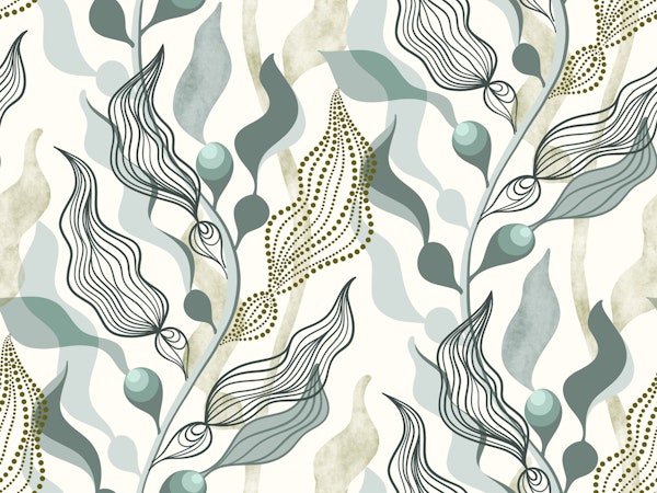 Whimsical kelp forest