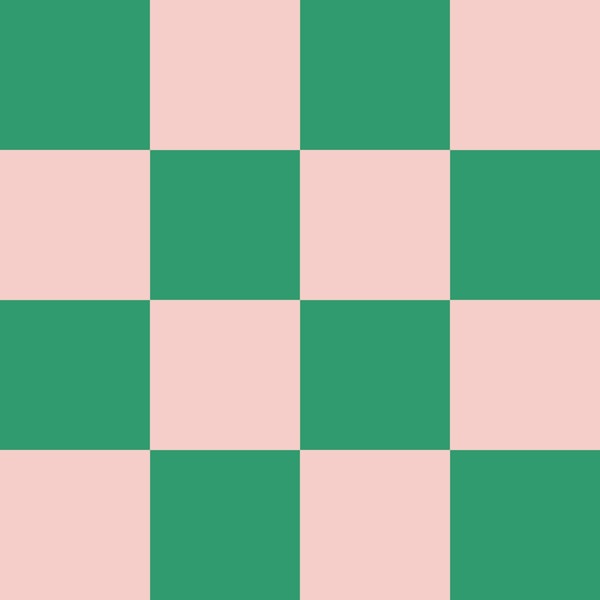 Pink and Green Checkerboard - Large