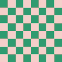 Pink and Green Checkerboard - Medium tapet