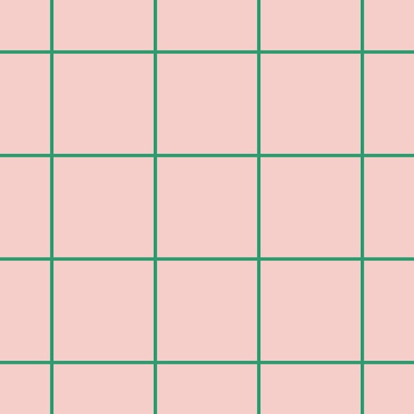 Minimal Tile Squares - Pink and Green