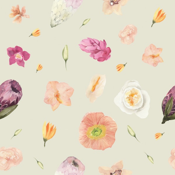 Dreamy Floral Jungle Pattern