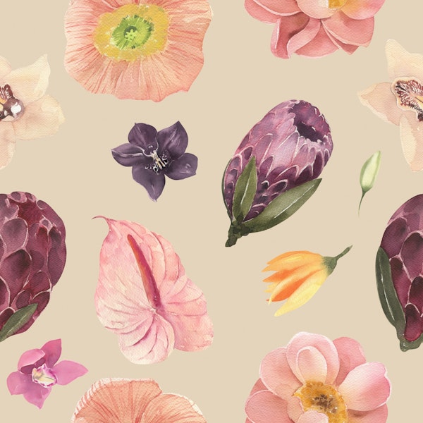 Tropical Petals – Decorative Pattern