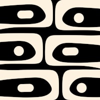 Mid Century Modern Piquet Minimalist Abstract tapet