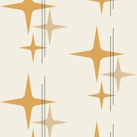 Mid Century Modern Atomic Stars Retro Pattern wallpaper