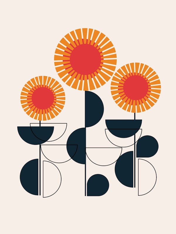 Bauhaus - Three Sunflowers