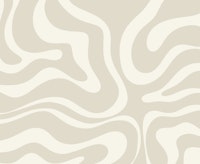 Modern Retro Liquid Swirl Neutral Abstract tapete