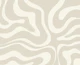 Modern Retro Liquid Swirl Neutral Abstract