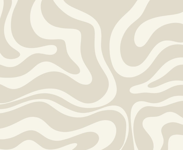Modern Retro Liquid Swirl Neutral Abstract