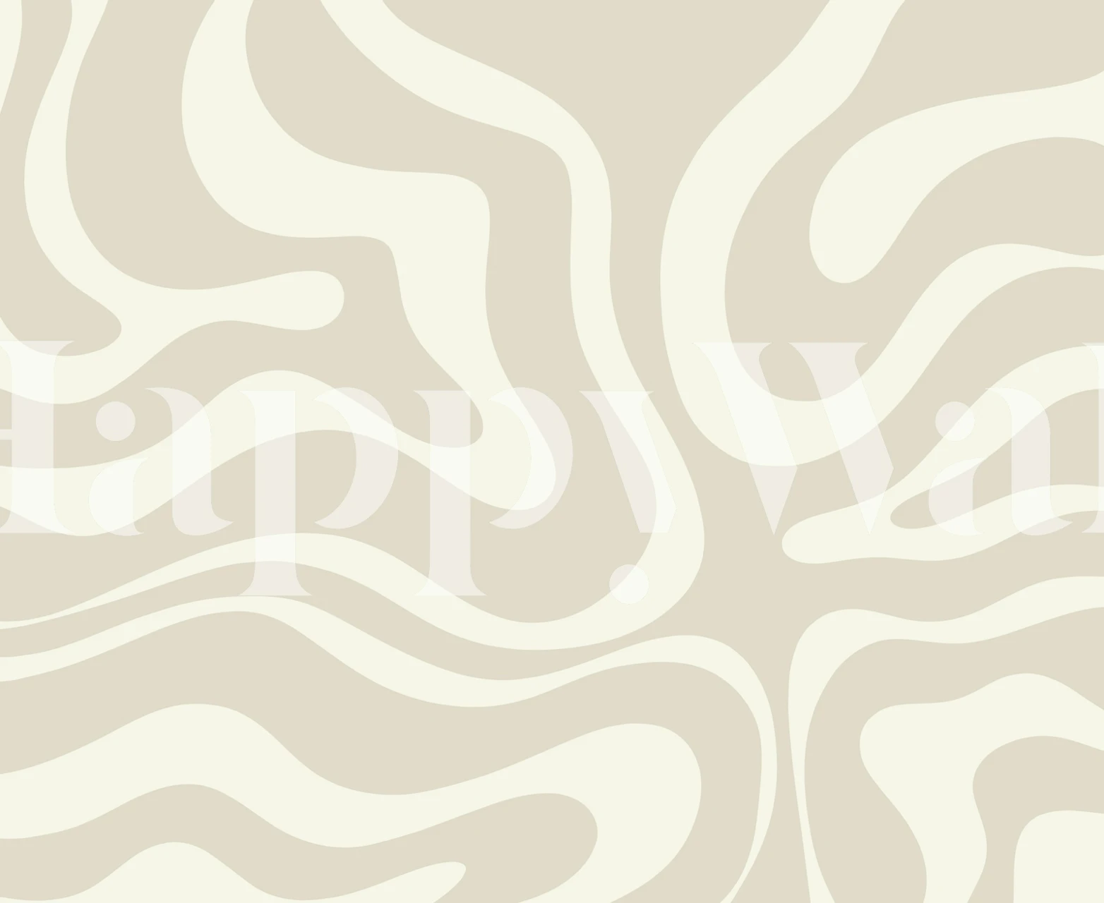Neutral abstract swirl pattern in cream tones wallpaper