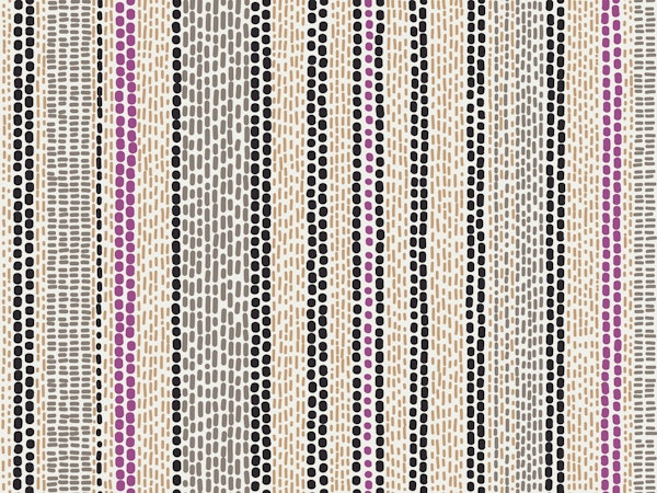 Handwoven boho stripe berry accent