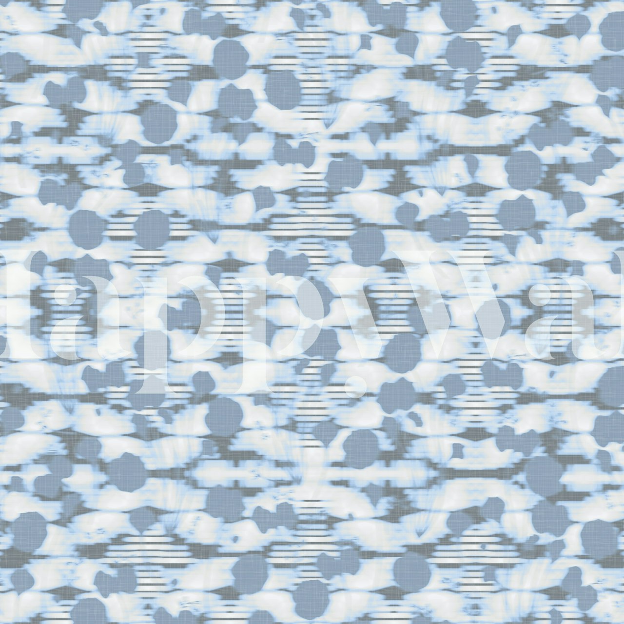 Blue tie dye texture wallpaper with abstract patterns