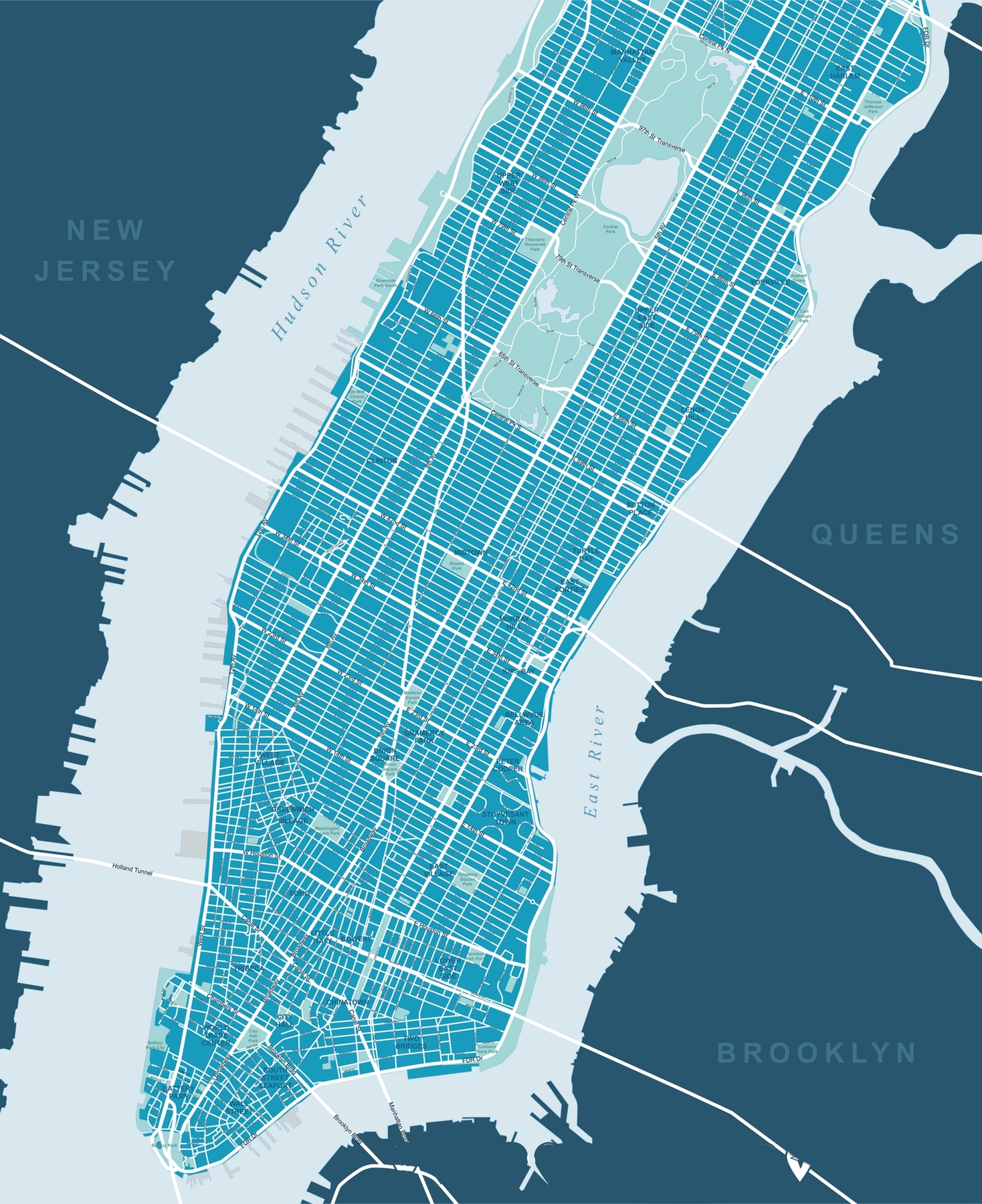 Buy Map of New York wall mural Free shipping at Happywall.co.uk