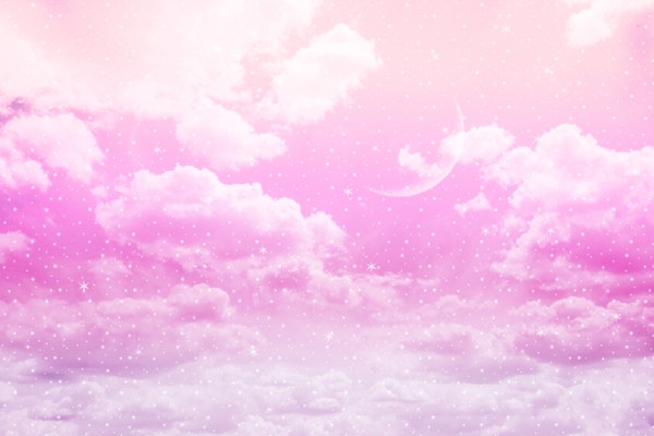Dreamy Clouds Blush Nebula Moon Bliss 1