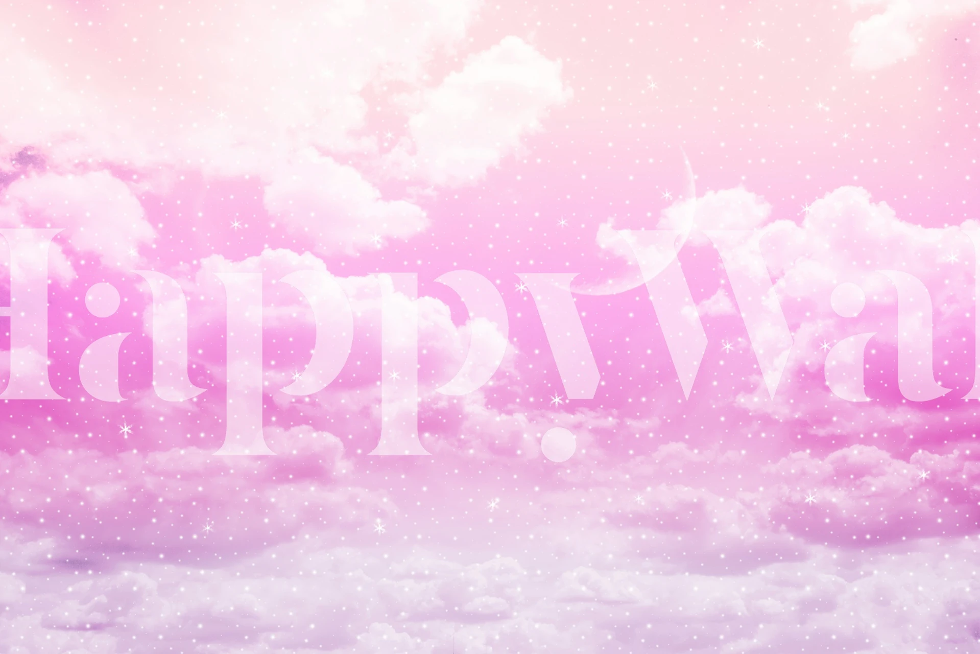 Dreamy clouds wallpaper in a modern room